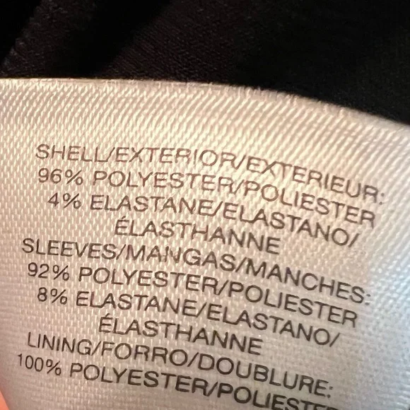 NWT Anne Klein Black bateau neck cocktail dress with illusion sleeves Sz10 - Picture 9 of 12